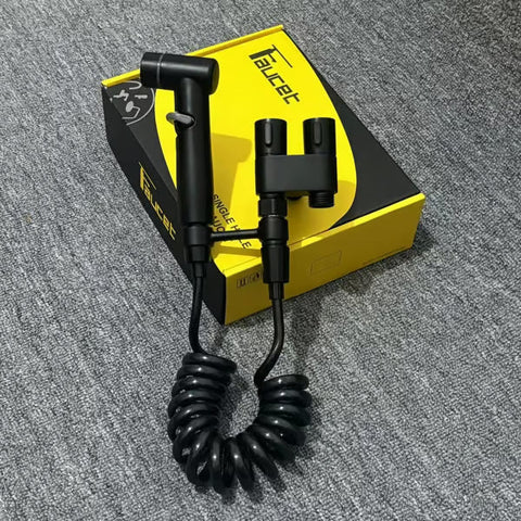 1-In-2-Handheld Out Dual Control Valve Bidet Sprayer for Toilet