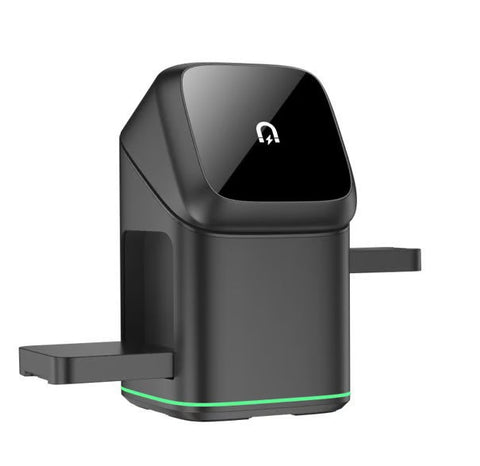 🔥Hot Sale🔥3-in-1 MagSafe Wireless Charging Station with Auto-Rotation – Works with iPhone, Samsung & All Qi-Enabled Devices