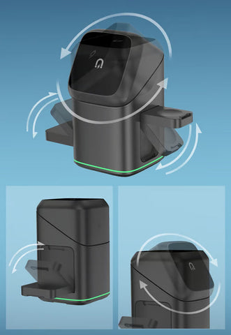 🔥Hot Sale🔥3-in-1 MagSafe Wireless Charging Station with Auto-Rotation – Works with iPhone, Samsung & All Qi-Enabled Devices