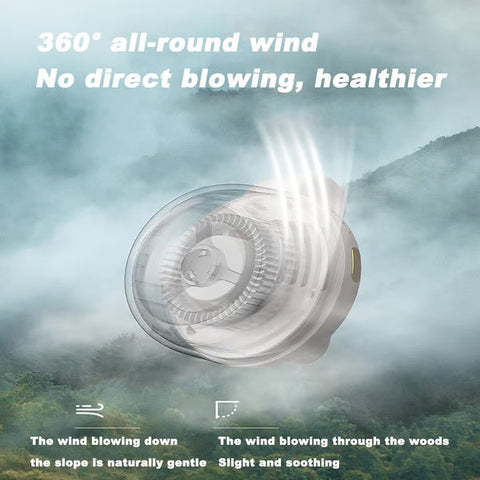 3 Speeds Portable Silent Mini Bladeless Electric Fan