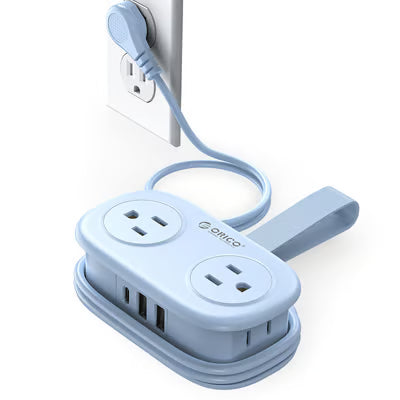 4FT Travel Power Strip with 4 AC Outlets