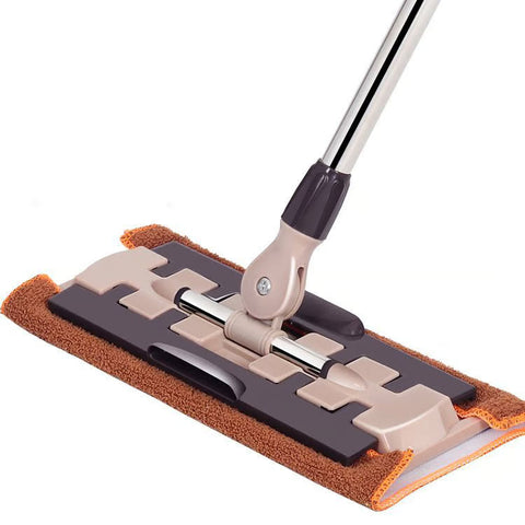 🏆Hot Sale 49% OFF⏳Flat Mop with Stainless Steel Handle with Reusable Washable Mop Cloths