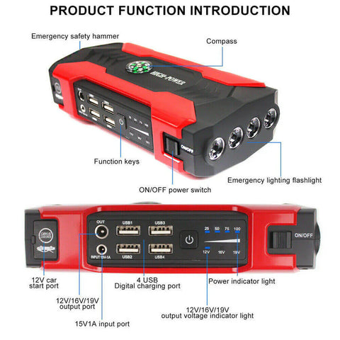 Jump Starter & Power Bank Pro