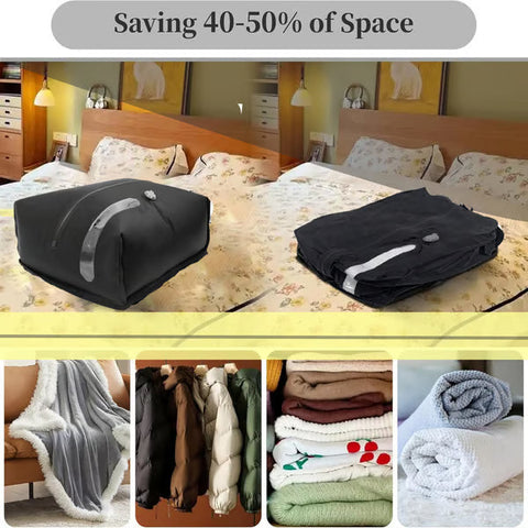 🌱 Reusable Vacuum Compression Bags: Cube Design + Privacy Protection, Outdoor Travel Packing Must-Have✈️