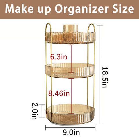 Rotating Makeup Organizer for Vanity
