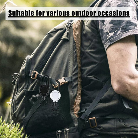 🔥Summer Hot Sale Promotion-49% OFF⏰-Outdoor Automatic Retractable Wire Rope Luya Tactical Keychain