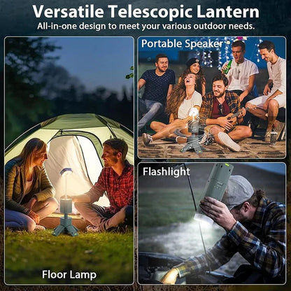 Telescopic Camping Light with Speaker