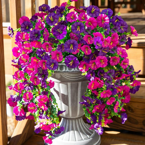 UV Resistant Hanging Artificial Morning Glory Vine