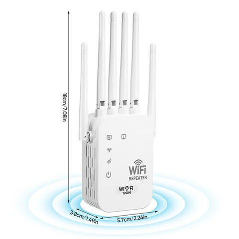📶WiFi Extender 6-Antenna Strong Signal🚀⚡